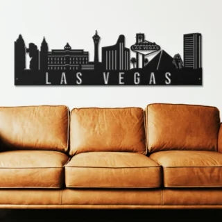 Las Vegas  Skyline Metal Custom Wall Decor