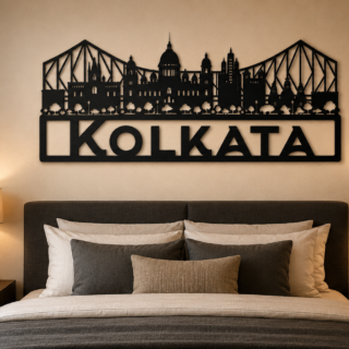 Kolkata Skyline Wall Decor