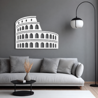 Colosseum Rome Metal Wall Art